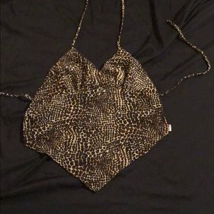 Cheetah Printer Halter Top